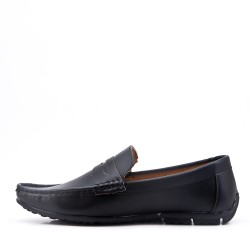Faux leather derby