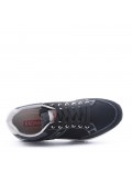 Zapatilla de material mixto con cordones