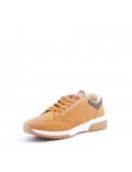 Basket homme à lacets en mix-matières