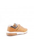 Basket homme à lacets en mix-matières