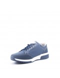 Basket homme à lacets en mix-matières