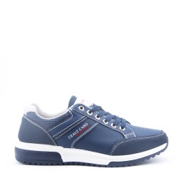 Zapatilla de material mixto con cordones