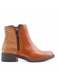 Bottine en simili cuir