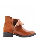 Bottine en simili cuir