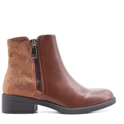 Bottine en simili cuir