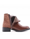 Bottine en simili cuir