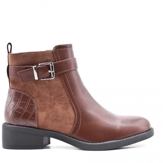 Bottine en simili cuir
