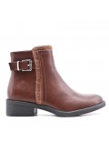 Bottine en simili cuir