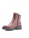 Faux leather ankle boot