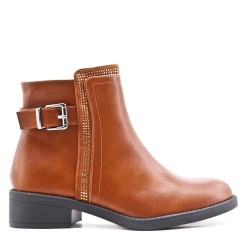 Bottine en simili cuir