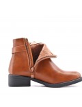 Bottine en simili cuir