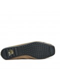 Beige comfort ballerina with star pattern