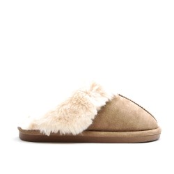Pantuflas de piel sintética para hombre