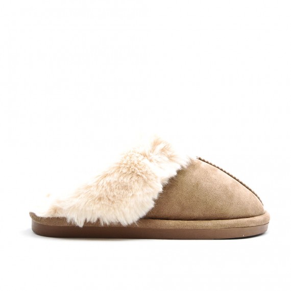 Pantuflas de piel sintética para hombre