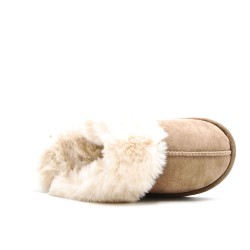 Pantuflas de piel sintética para hombre