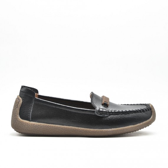 Moccasin in faux leather