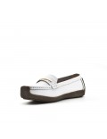 Mocassin confort-blanc
