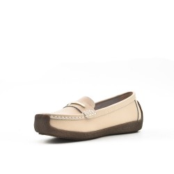 Mocassin confort-blanc