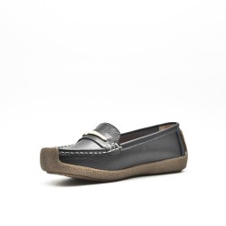 Mocassin confort-blanc