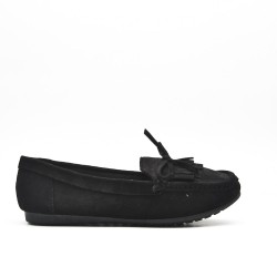 Mocassin en simili daim pour femme