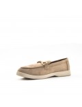 Mocassin en simili daim pour femme
