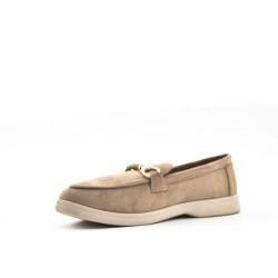 Mocassin en simili daim pour femme