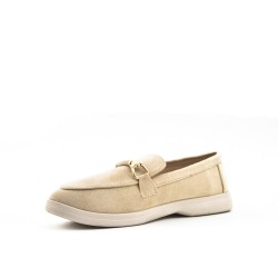 Mocassin en simili daim pour femme