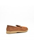 Mocassin en simili daim pour femme
