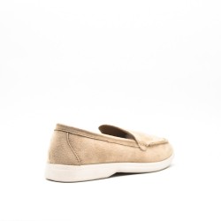 Mocassin en simili daim pour femme
