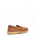 Mocassin en simili daim pour femme