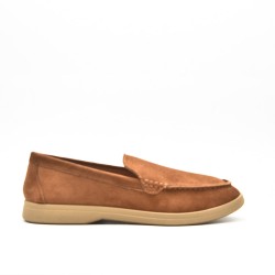 Mocassin en simili daim pour femme