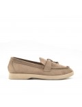 Mocassin en simili daim pour femme
