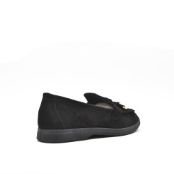 Mocassin en simili daim pour femme