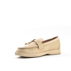 Mocassin en simili daim pour femme