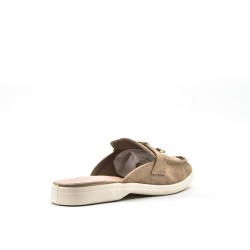 Mocassin en simili daim pour femme