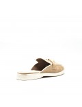Mocassin en simili daim pour femme