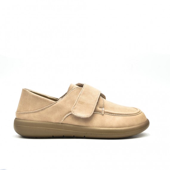 Mocassin en simili daim pour femme