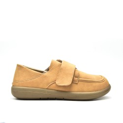 Mocassin en simili daim pour femme