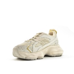 Basket mix matière pour femme