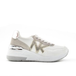 Zapatillas deportivas de mujer de materiales mixtos