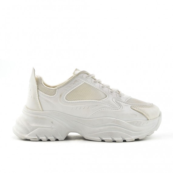 Zapatillas deportivas de mujer de materiales mixtos