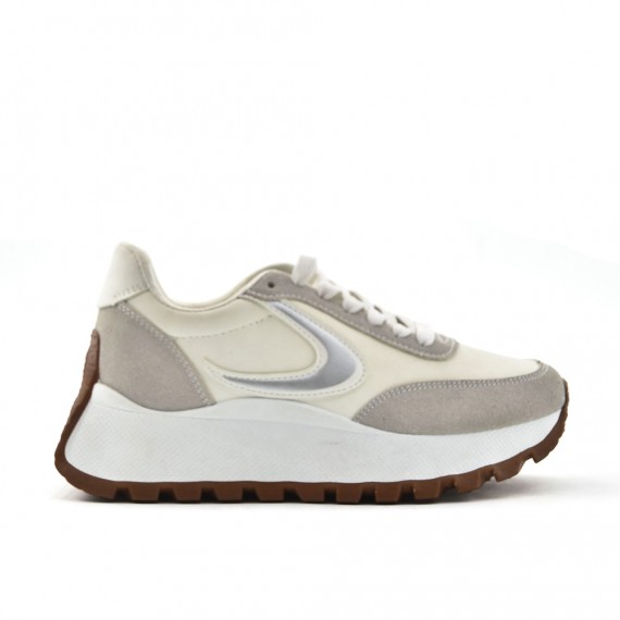 Zapatillas deportivas de mujer de materiales mixtos