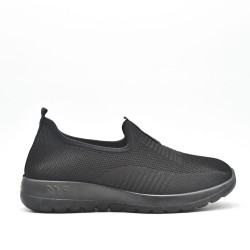 Women's sneakers shoes textil without lace-up