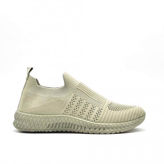 Women's sneakers shoes textil without lace-up