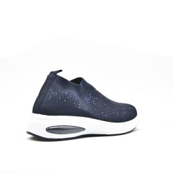 Women's sneakers shoes textil without lace-up