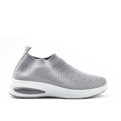 Women's sneakers shoes textil without lace-up