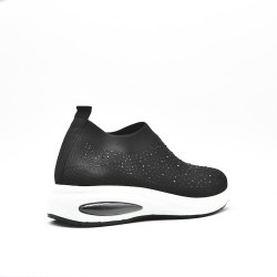 Women's sneakers shoes textil without lace-up