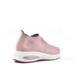 Basket femme en textile sans lacets