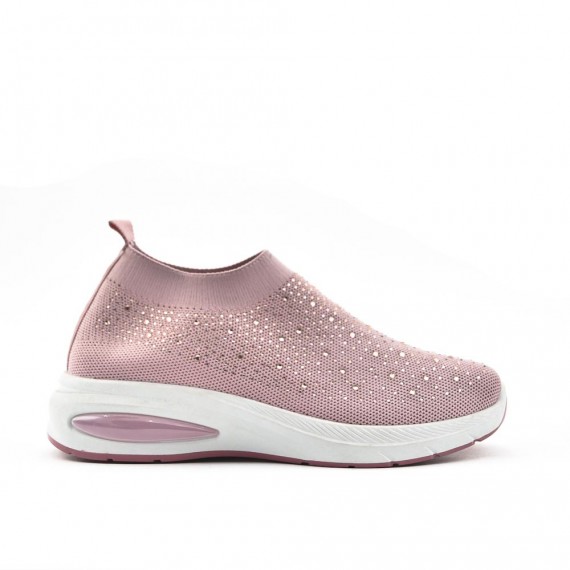 Basket femme en textile sans lacets