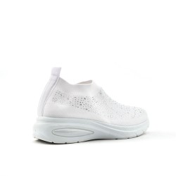 Women's sneakers shoes textil without lace-up